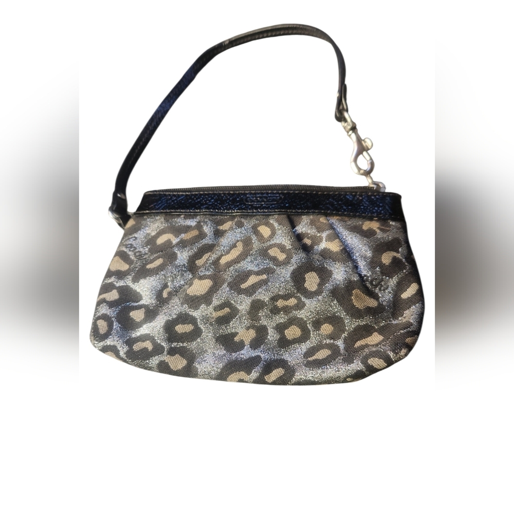 Coach Leopard Print Wristlet